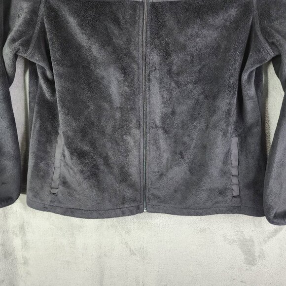 Womens Black Fila Sport Fleece Plush Jacket Full Zip Mock Neck Polyester XL - Picture 4 of 12